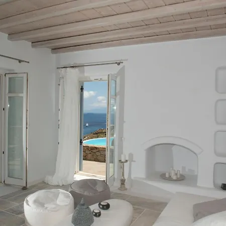 别墅 Luxury Mykonos - 3 Bedrooms - Vigor - Stunning Sea Views - Agios Lazaros 普沙罗