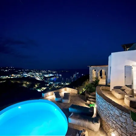 别墅 Luxury Mykonos - 3 Bedrooms - Vigor - Stunning Sea Views - Agios Lazaros 普沙罗